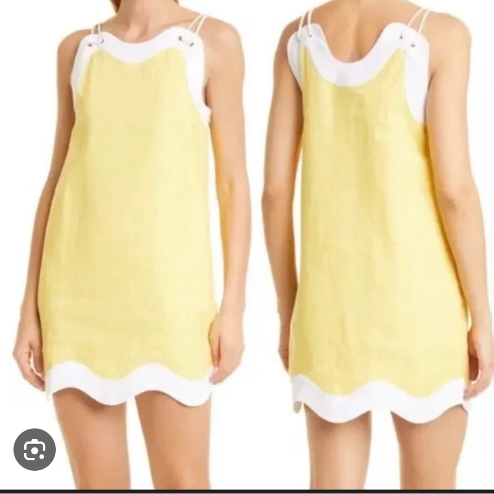 STAUD yellow dress